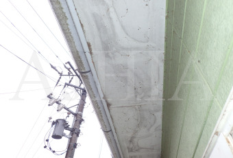 軒裏の雨漏りの跡